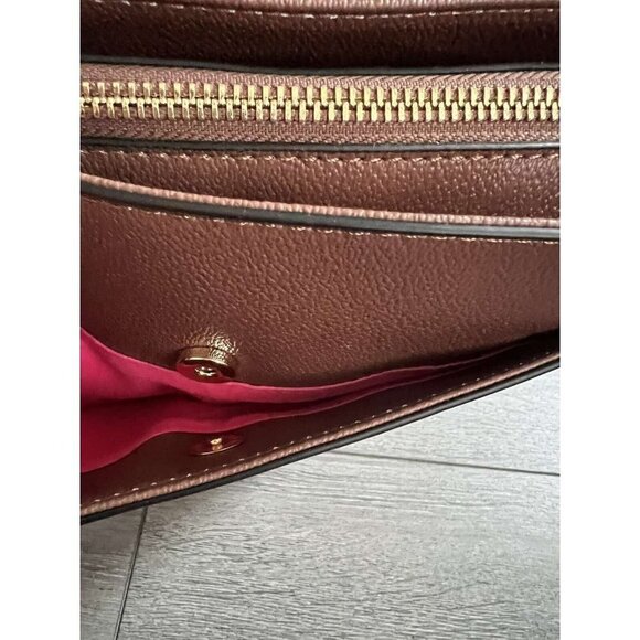 Isaac Mizrahi Live! Multi Pouch Signature Crossbody Cognac Monogram One Size - Picture 9 of 9